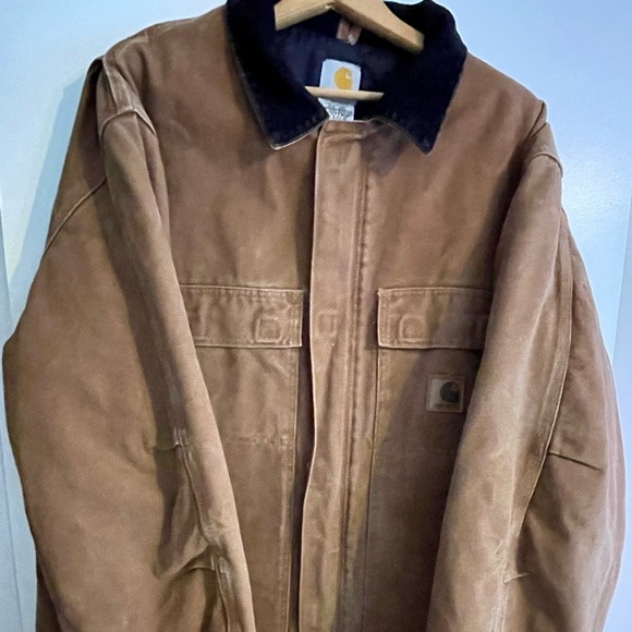 Carhartt Men's Loose Fit Washed Duck Insulated Active Jacket XL Tall - Picture 2 of 8